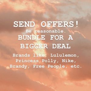 SEND OFFERS AND BUNDLE FOR DISCOUNTS!!